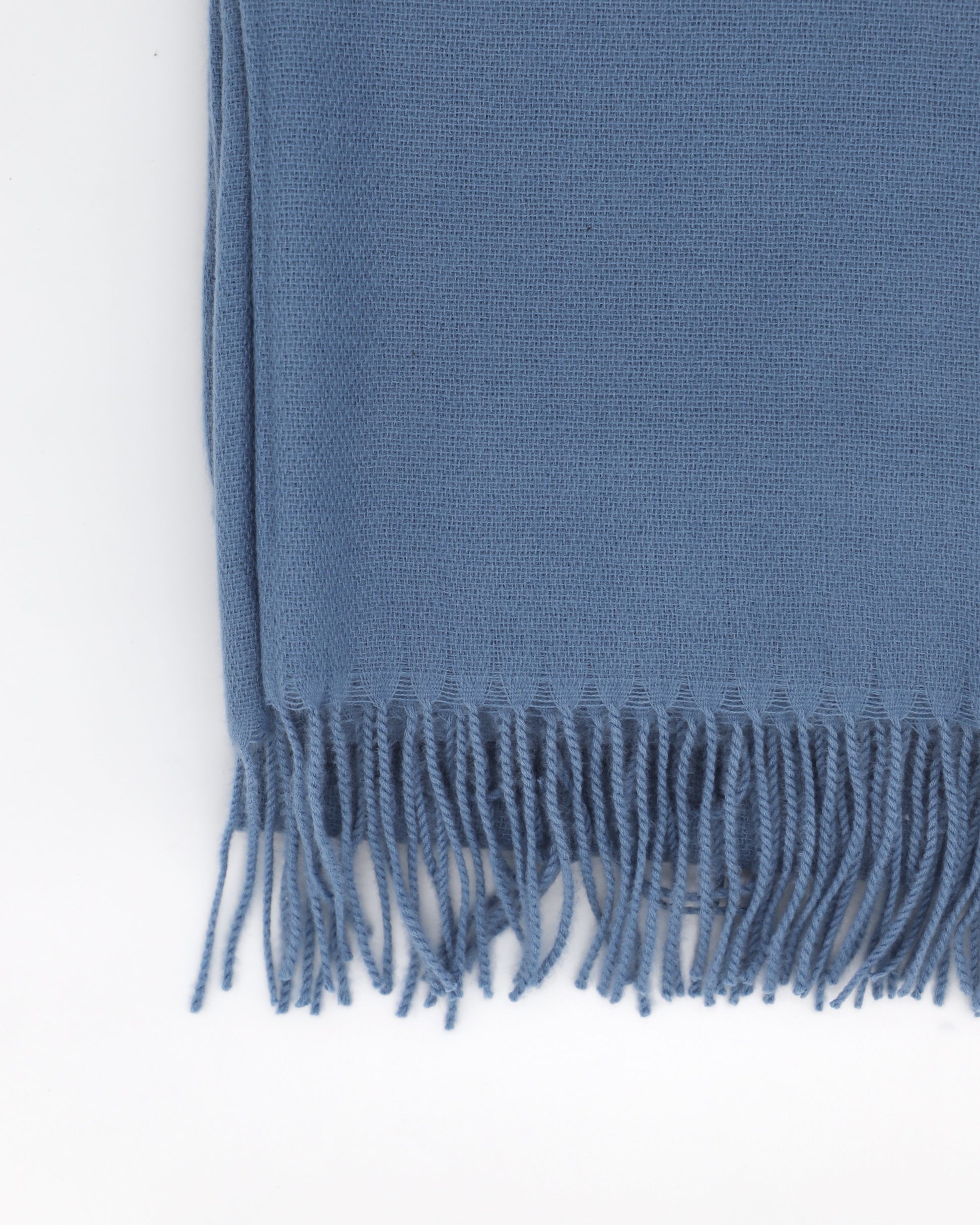 Soft Wool and Cashmere Scarf - Stone Blue - Scarf Designers