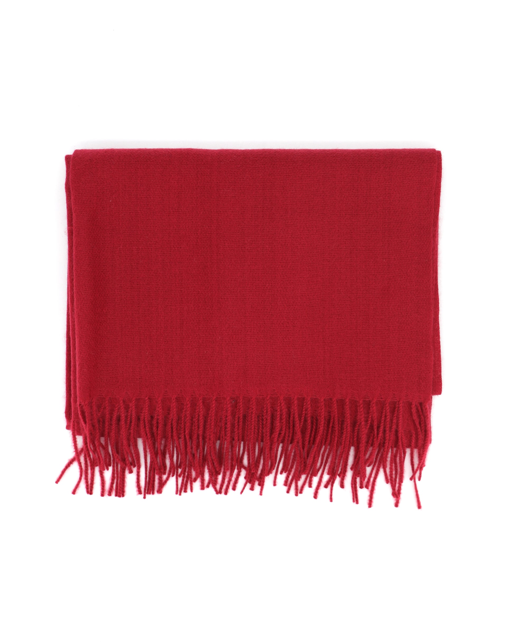 Soft Wool and Cashmere Scarf - Burgundy Red - Scarf Designers