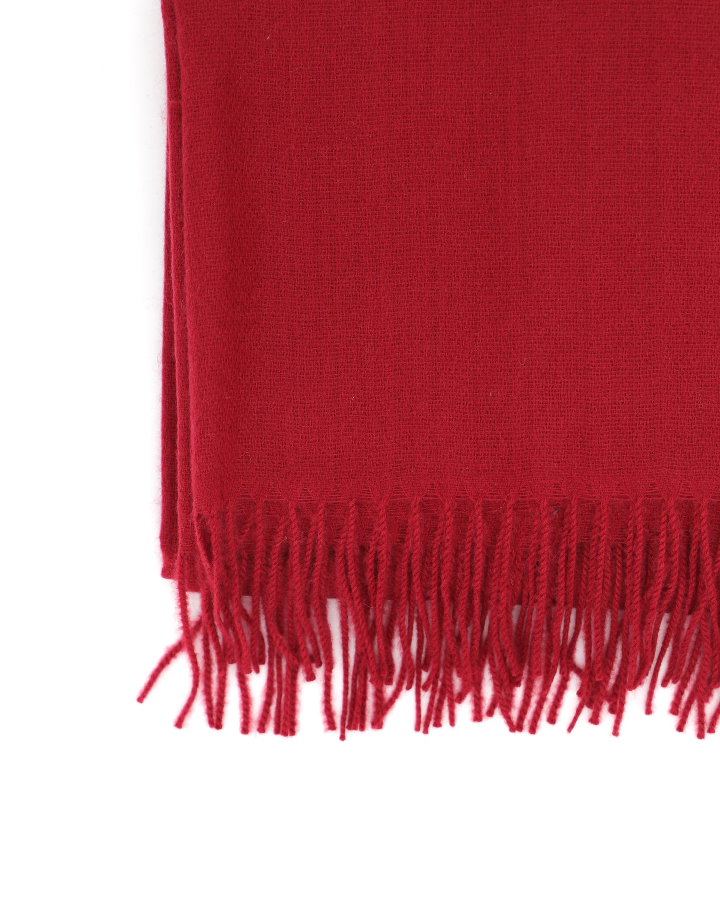 Soft Wool and Cashmere Scarf - Burgundy Red - Scarf Designers