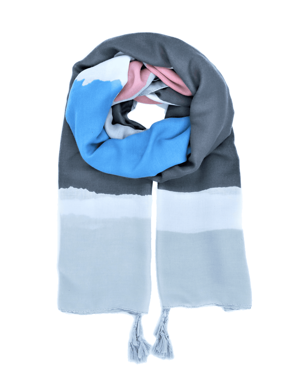 Grey scarf. Blue, rose and white scarf. Pareo. Scarf for women. Pastel colors. Wrap yourself up a great selection of fashion scarves for women and men at Scarf Designers online. FREE SHIPPING in all EUROPE. Discover new textures, cosy materials and modern prints. Make a pretty addition to your look with fashion scarves available in adaptable colours, a wide range of sizes and timeless styles. 